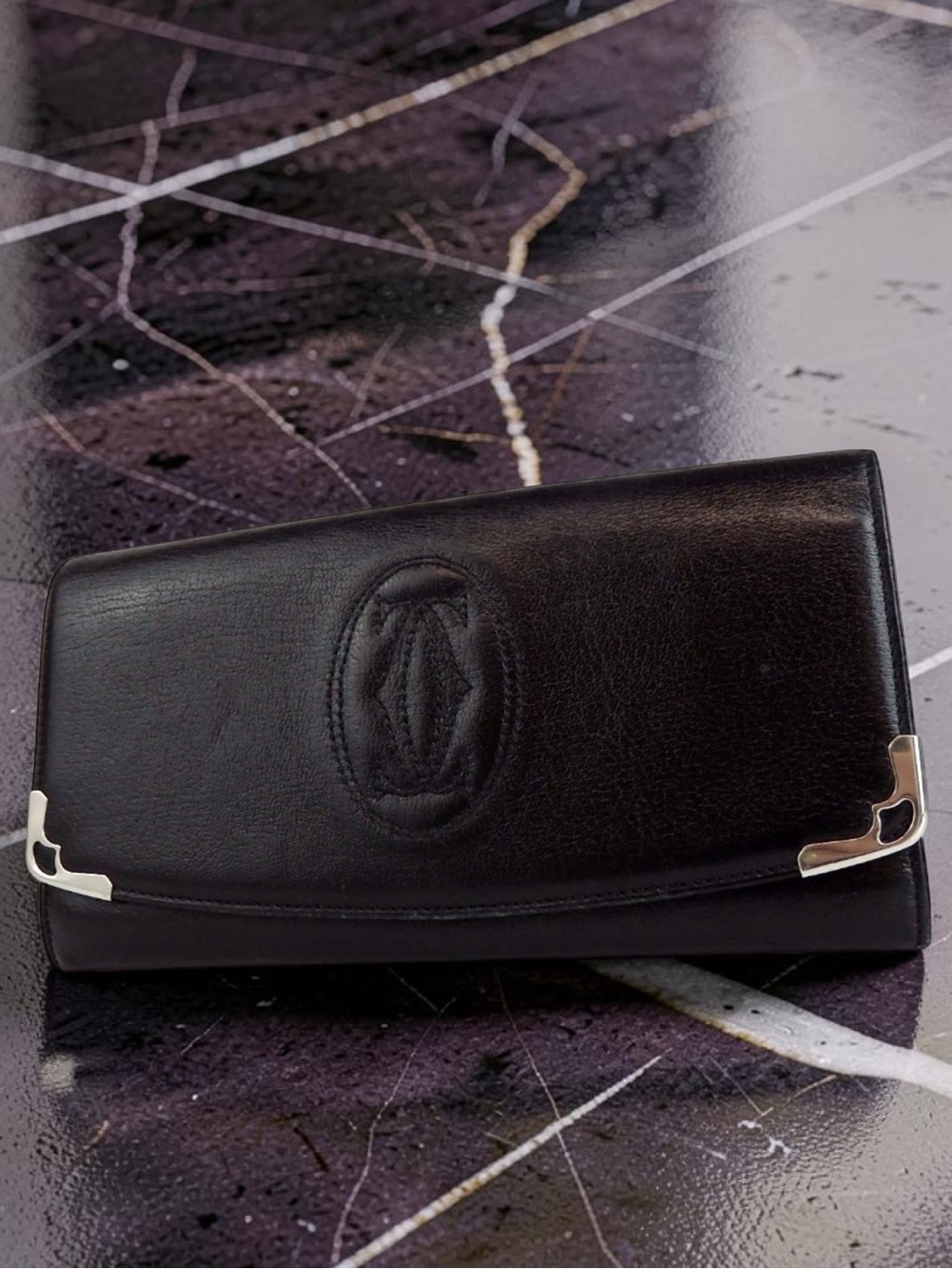 Cartier Must Line Black Leather Wallet 😍🖤🔥